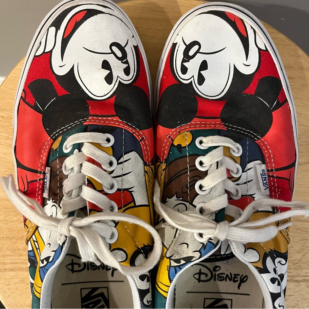 Vans X Disney Mickey & Friends Low Top Sneakers Shoes Adult Mens 10 Wom… - Picture 9 of 13